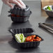 TOGO Box_Black_Hinged Container 300pcs (6*6)