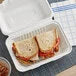 TOGO Box_White_Hinged Container 150pcs (9*6)