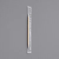 2 1/2" Plain Plastic Wrapped Round Toothpicks in Dispenser Box - 1000/Box