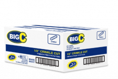 Frozen Big C - 1/2" Crinkle Cut French Fries - 6/5 Lbs