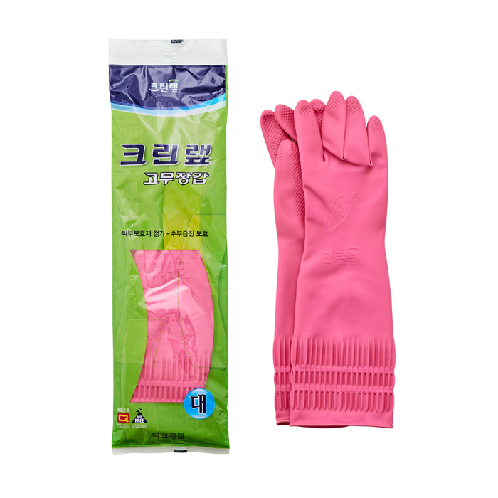 Cleanwrap Rubber Gloves 1/10 (L), 고무장갑
