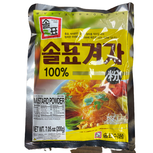 Mustard Powder 2X25X7.5OZ, 솔표 겨자