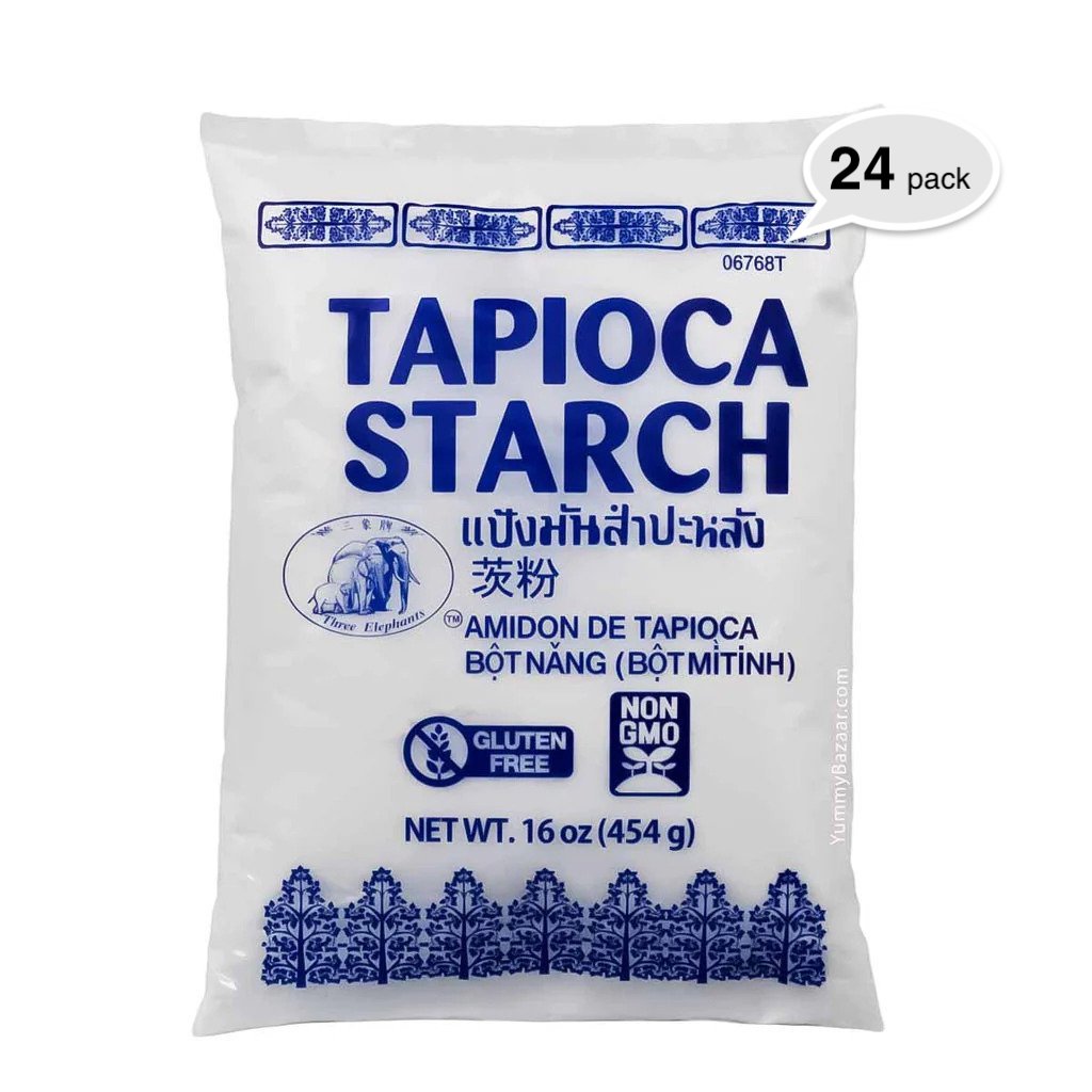 Three Elephant Tapioca Starch 16oz x 24 - 전분가루