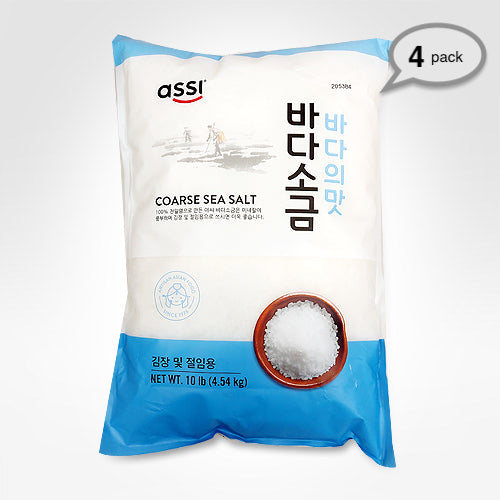 Assi Coarse Sea salt 10lb X 4 ea, 아씨 바다소금