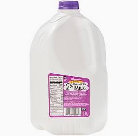 2% Reduced Fat Milk - Gallon