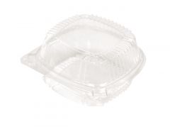 Togo Box - 6x6x2.5" Clear Hinged Container - 500 Ct