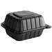 TOGO Box_Black_Hinged Container 300pcs (6*6)