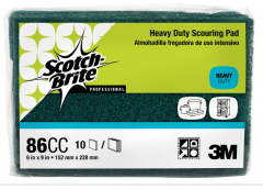 Scotch-Brite - Heavy Duty Scouring Pads 86CC, 6x9 - 10 Ct X6 / Case