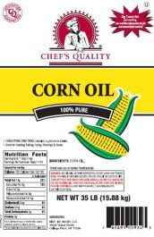 Chef's Quality - Corn Oil - 35 Lbs