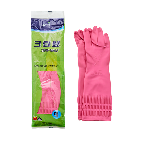 Cleanwrap Rubber Gloves 1/10 (L), 고무장갑