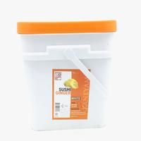 Sushi Grade White Pickled Ginger In Brine - 20 Lb Tub