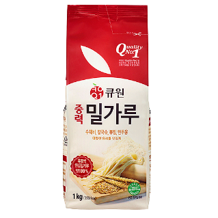 Q One Wheat Flour 2.5Kg 6Pk, 큐원 중력밀가루