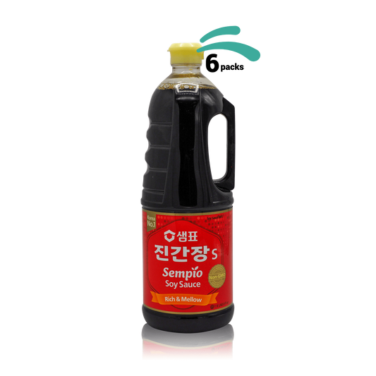 Sempio Soy Sauce Jin S 1.7L, 6pack, 샘표 진간장