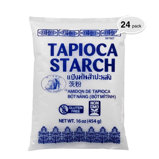 Three Elephant Tapioca Starch 16oz x 24 - 전분가루