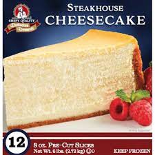 Frozen Chef's Quality - Gourmet New York Style Cheesecake - 14 Slices