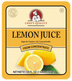 Chef's Quality - Lemon Juice - 32 Oz Bottle
