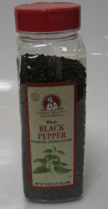 Whole Black Pepper - 18 Oz Jar