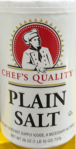 Chef Quality - Plain Salt, 26 Oz