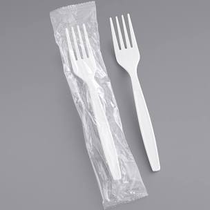 TOGO Box_Medium Weight Plastic Forks - 1000 Ct (Individual wrap)
