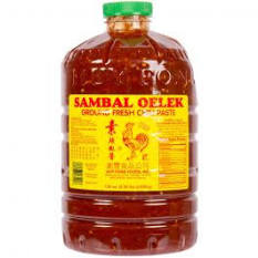 Huy Fong Sambal Oelex Ground Fresh Chili, 128 Ounce - 3 per case.