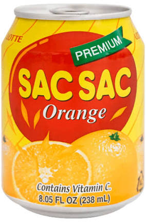 Lotte SacSac Orange Juice 6x12 Cans