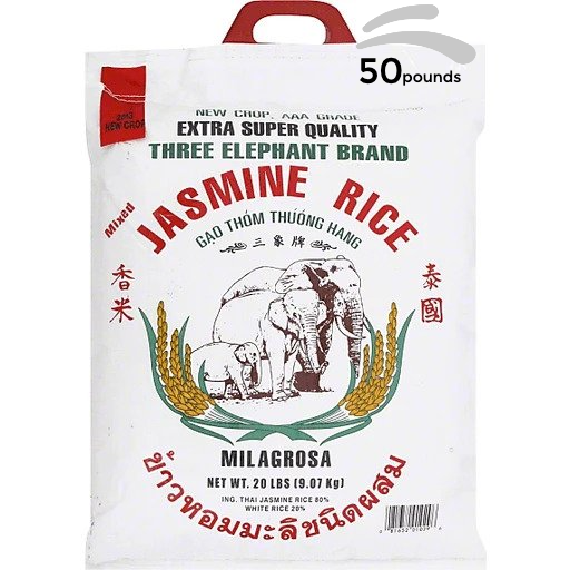 Jasmine Rice 25Lb, 쌀 – TMC Food Service