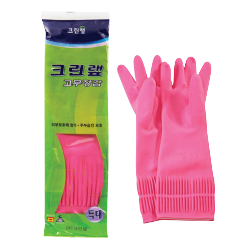 Cleanwrap Rubber Gloves (XL) 10X10PR, 고무장갑